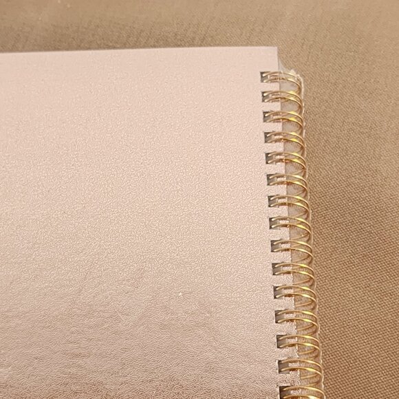 Regolden Book Rose Gold 160 Page Inner Pocket Elastic Band Pen Loop Meeting Book - Picture 14 of 16